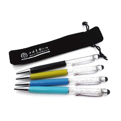Metal touch pen with crystal for smartphone - BOC INSURANCE